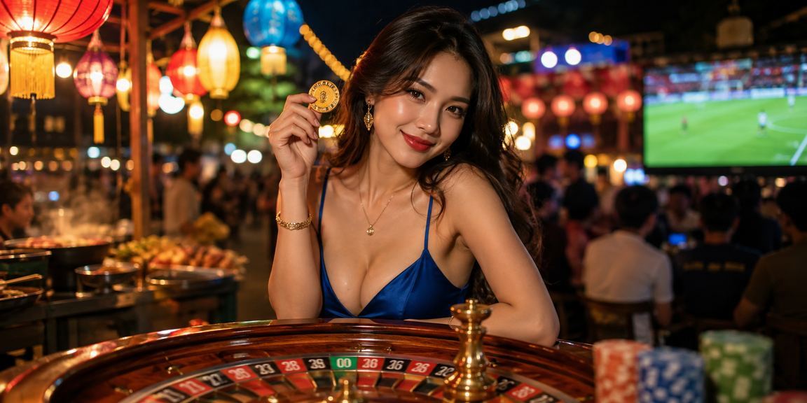 Không khí sôi động chợ đêm Hà Nội gợi cảm hứng cho trải nghiệm roulette trực tuyến tại 3388