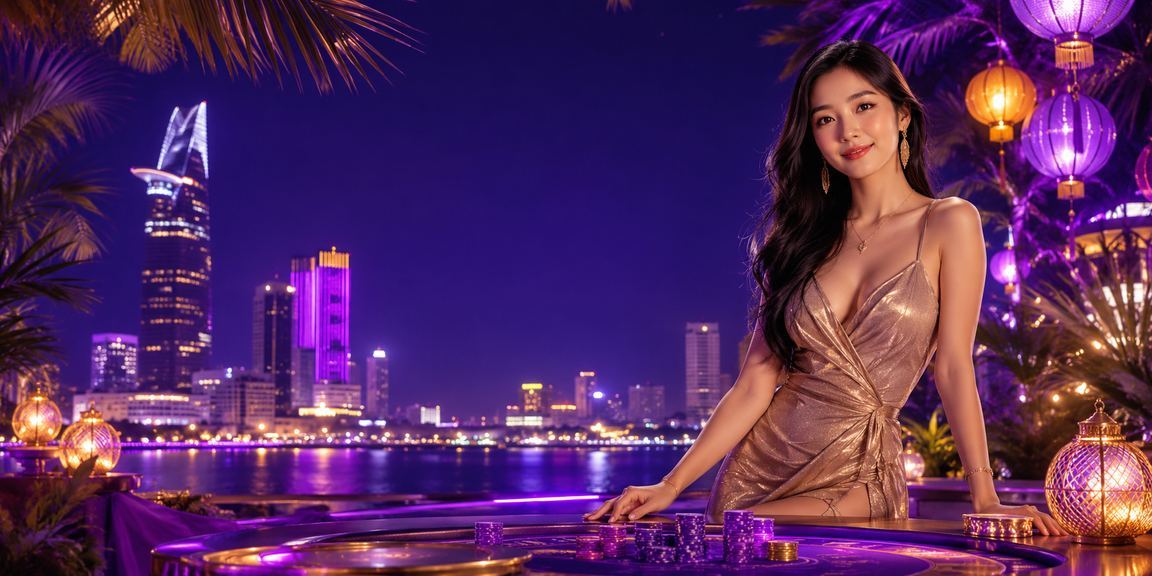 Không khí chợ đêm TP. Hồ Chí Minh sôi động bên cạnh màn hình hiển thị giải thưởng casino